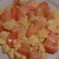 野郎飯流・トマトと卵の炒め物。