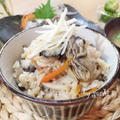 パパの夕食☆STAUBで！牡蠣の炊き込みごはん　鯵のお刺身　他。 by sachiさん