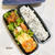 唐揚げと人参しりしりのお弁当