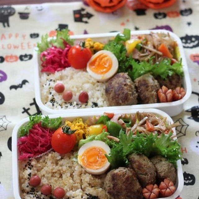 おからハンバーグ ✿ ミニアジフライ♪