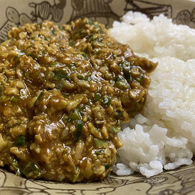 餃子の具でキーマカレー風に＆庭のネモフィラ♪