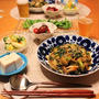 ストウブで『麻婆キャベツ』の献立。