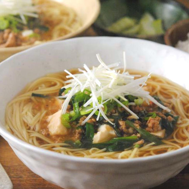 簡単☆あんかけ豚ニラ豆腐ラーメン