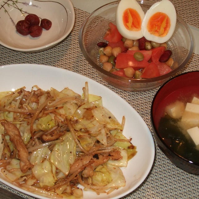 鶏せせりと野菜のポン酢炒め