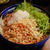 ぶかっけたぬき蕎麦と隠元と牛肉の甘辛炒り煮