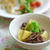 揚げたじゃがいもで、塩肉じゃが