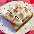 昨日のおやつ♪りんごのマシュマロトースト by TOMO（柴犬プリン）さん
