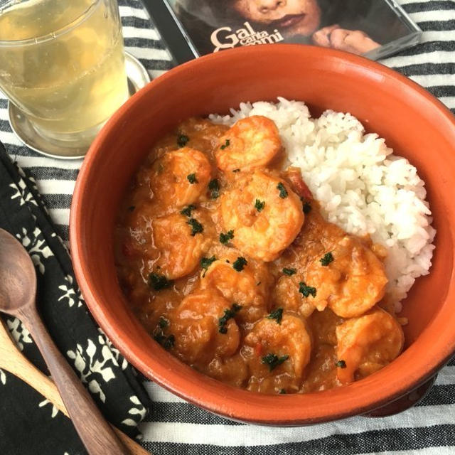海老のココナッツミルク煮　ブラジルのバイーア料理　Vatapaヴァタパ
