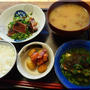 鰹のたたきと湯豆腐