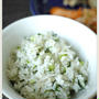 小松菜とシラスの混ぜご飯