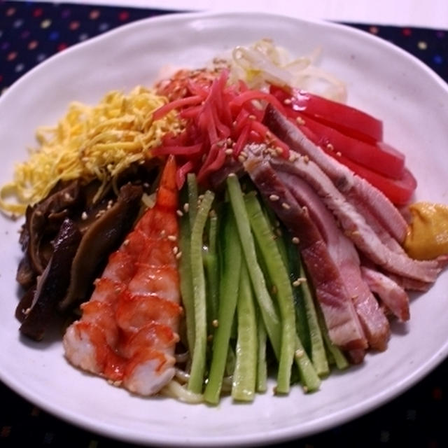 七彩の冷やし中華♪