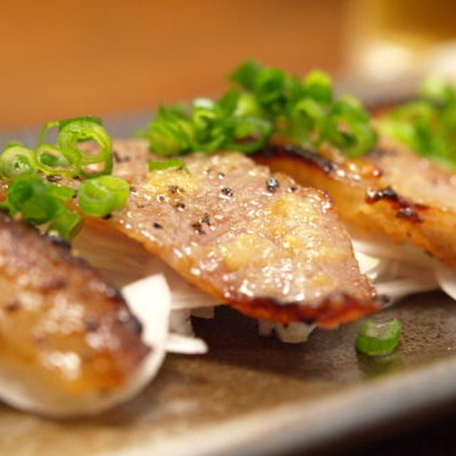 豚トロ味噌漬け焼き