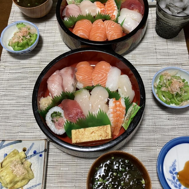 歯科検診だったので、、、コストコのお寿司で夕食！！