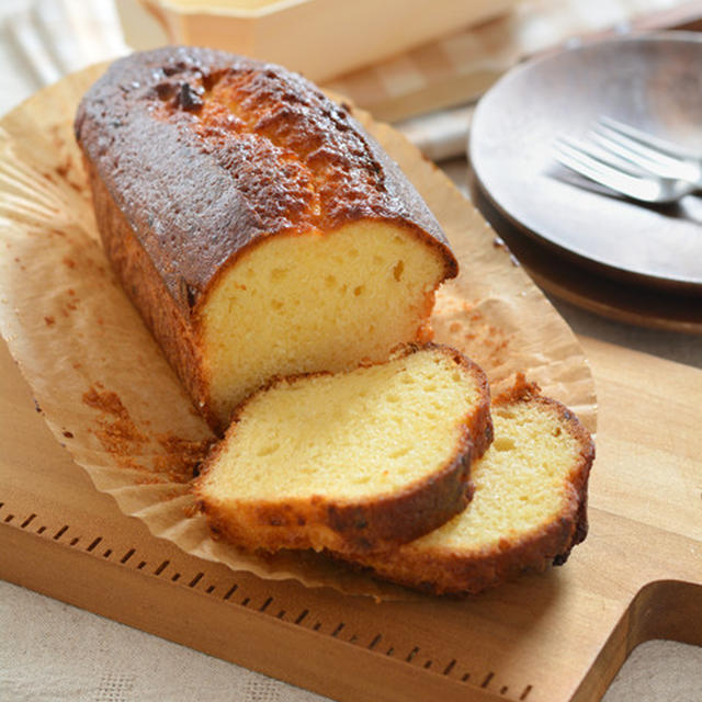 酒粕パウンドケーキ。【香るこうじ・使い捨てポプラ製焼き型】