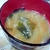 豆味噌と糀味噌の美味しい減塩味噌汁、大根とわかめ♪
