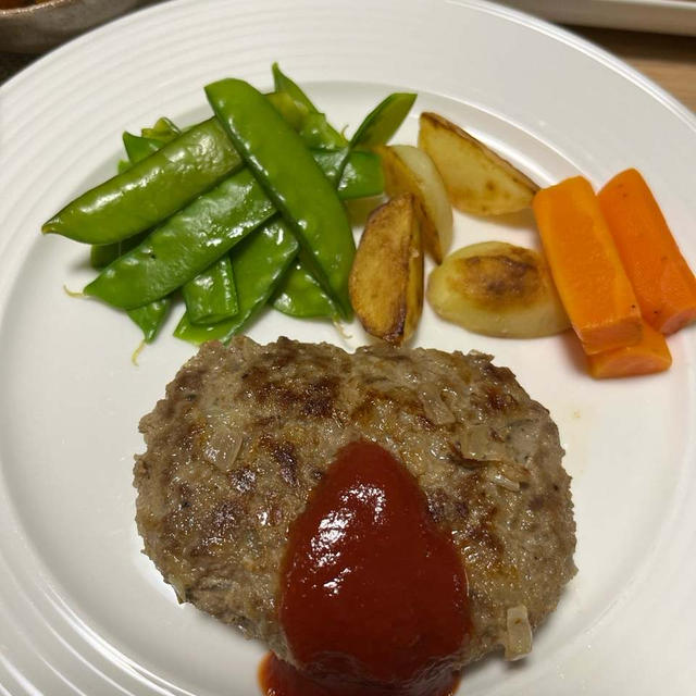 ハンバーグ☆雨がすごかった朝！