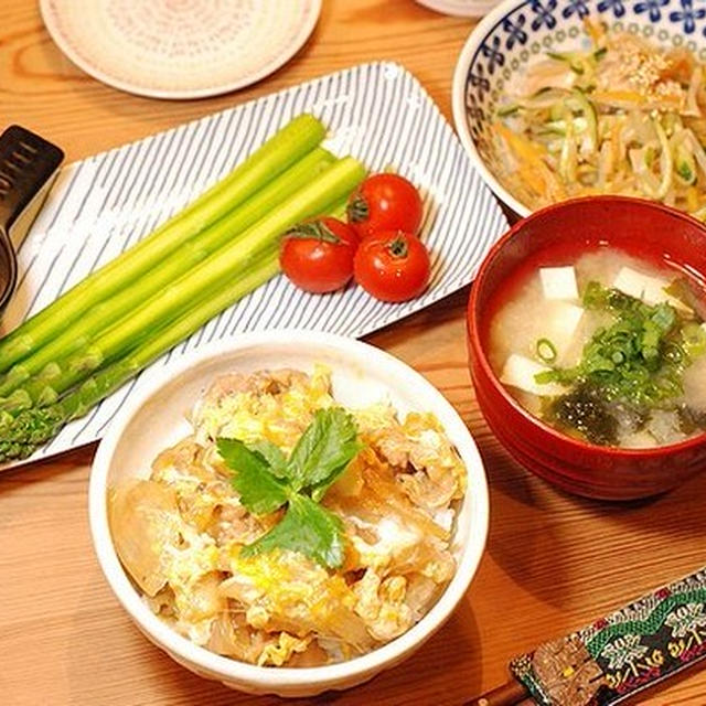 3種の家電をフル活用♪合理的な時短献立【親子丼定食】