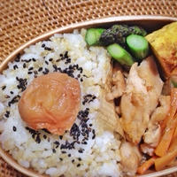 わさび醤油が決めて☆チキンステーキ弁当