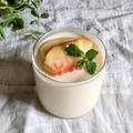 【新陳代謝アップ】『桃のグラスレアチーズ』の腸活＆美肌スイーツレシピ