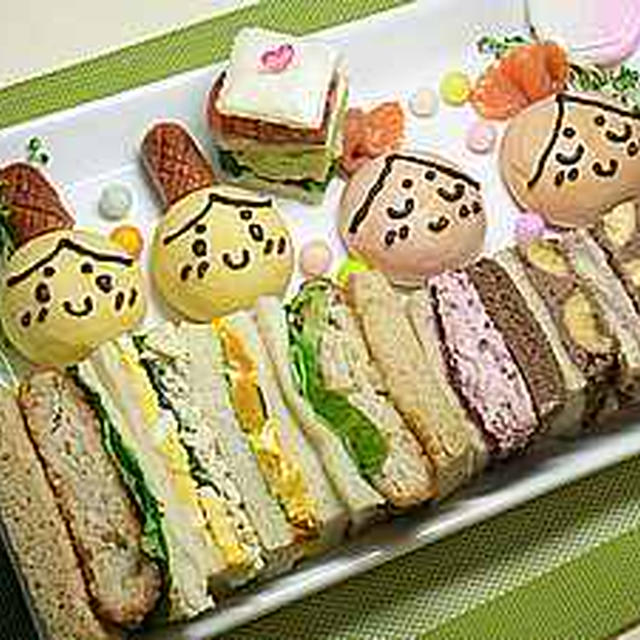 お雛様サンド&プチ新年会料理の数々とつくレポ♪