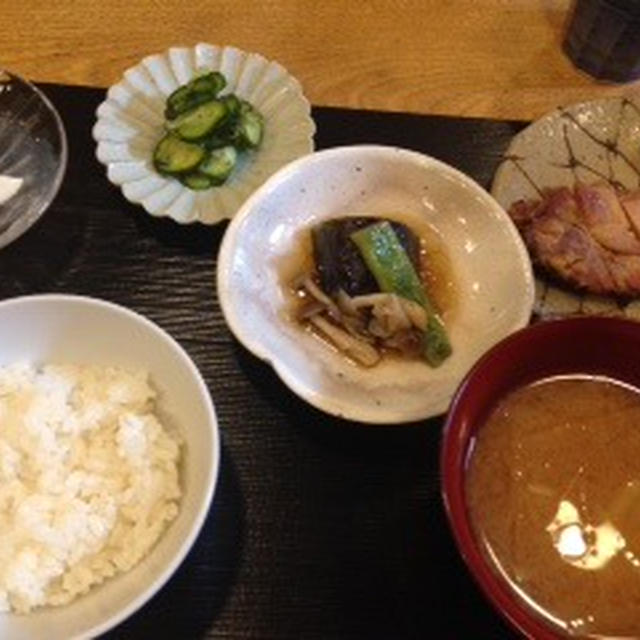 豚肉の利休漬定食