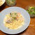 魚介とジャガイモのスープパスタ