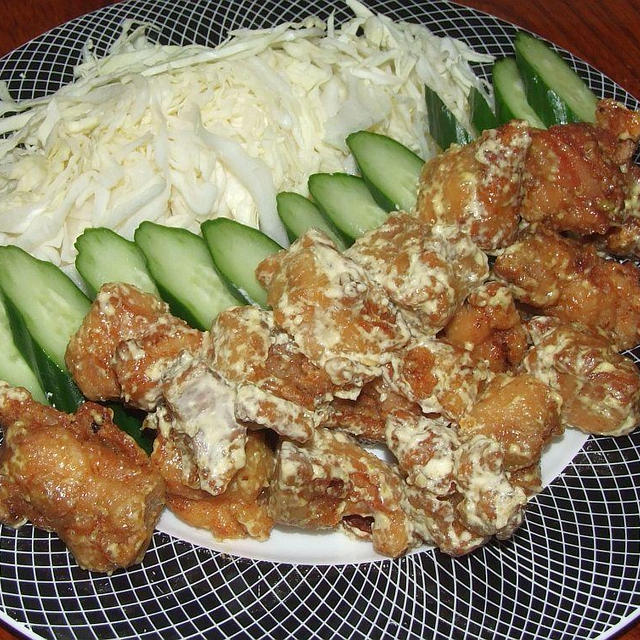 鶏のゆずマヨ和え＆豚の角煮