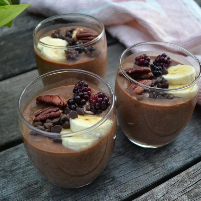 Chocolate Banana Chia Pudding チョコレートバナナチアプディング