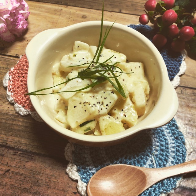 簡単☆濃厚♬長芋の生クリーム煮