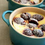 Cheery and Orange Rice Flour Yogurt Puddingチェリーとオレンジ米粉ヨーグルトプディング