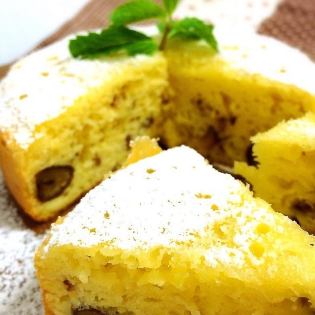 炊飯器で甘ぐりケーキ！
