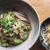 胡瓜と赤チコリとツナの胡麻和え
