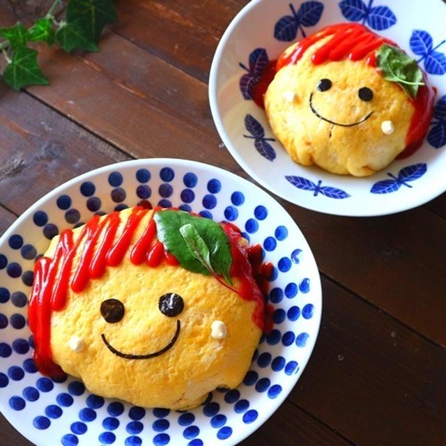 顔オムライス