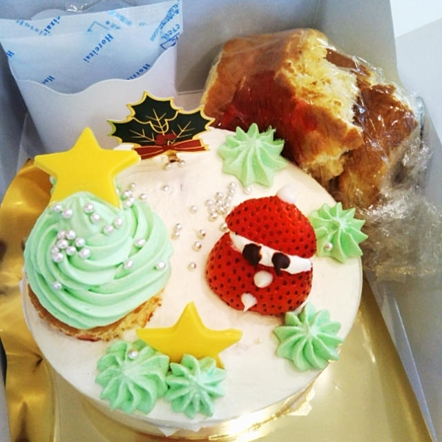 abckids☆いちごサンタとお星さまのショートケーキ