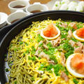 ホットプレートで瓦蕎麦