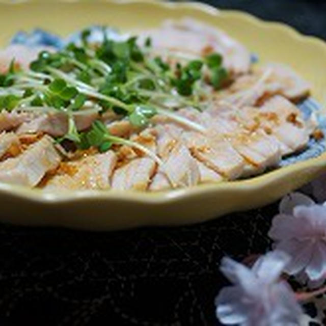 しっとり鶏胸肉の香味ソース
