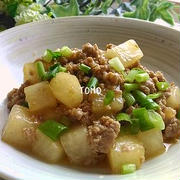 ご飯が進む♪大根と豚ひき肉のコチュジャン炒め