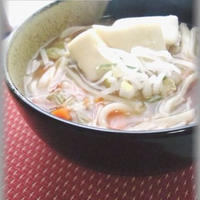 お野菜たっぷりうどん&これぞ日本男児♪