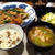節分豆で豆ご飯と豚肉と根菜のオイスターソース炒め