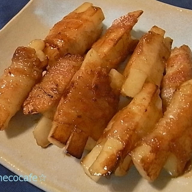 じゃがいもの豚肉巻き～柚子こしょう照り焼き風味～