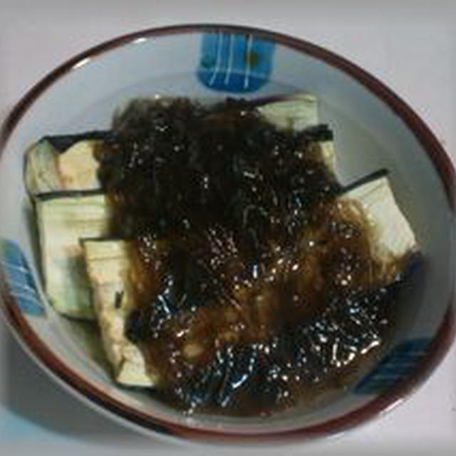 焼きナスのもずく添え