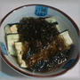 焼きナスのもずく添え