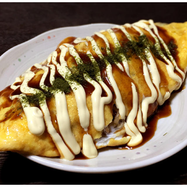 もやしオムレツ・とん平焼き風