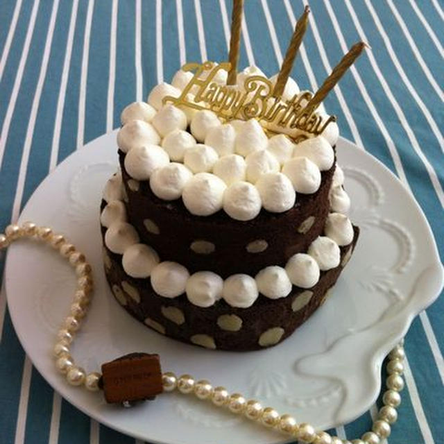 My Birtheday36thの２段ケーキ
