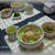 豚トロ丼と中華スープ