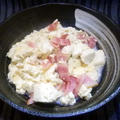 豆腐のベーコン炒め