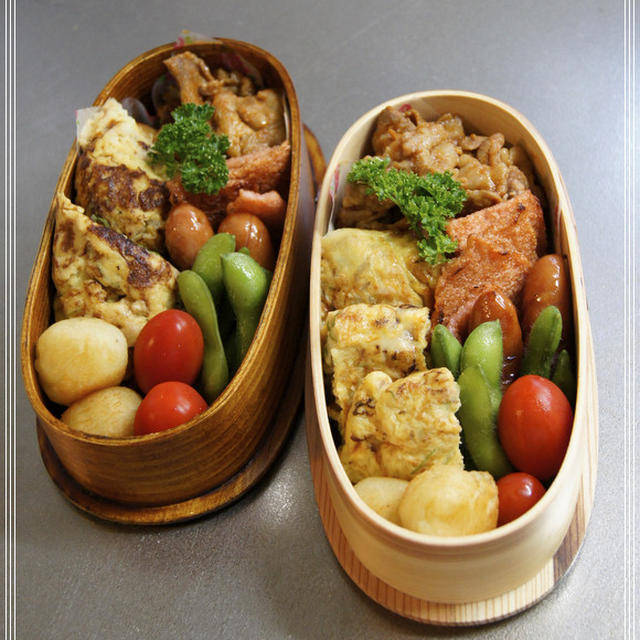 ポークケチャップ＆オムレツ弁当