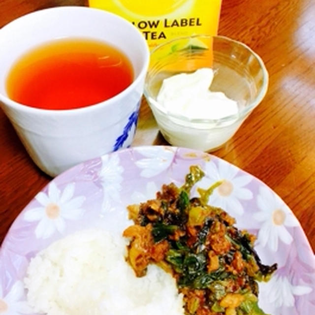 朝からキーマカレー