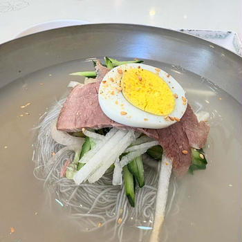 【釜山★釜田市場】韓国三大冷麺のハムン冷麺が食べれる”ハムンミョノク