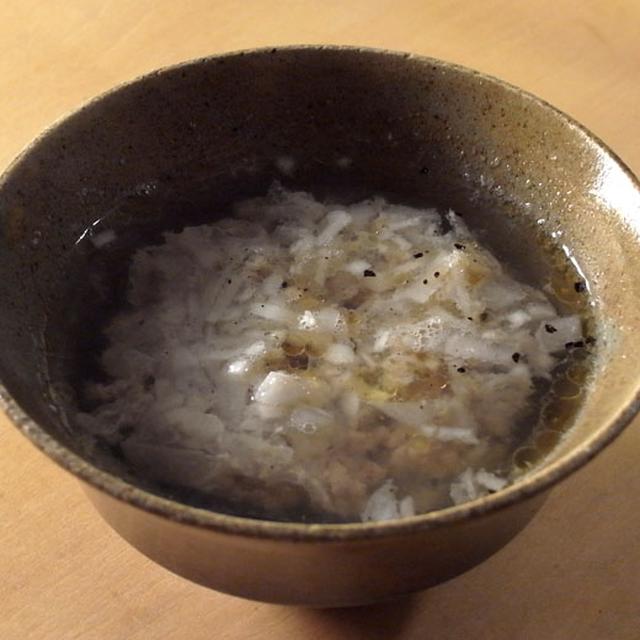 レンジでいきなり鶏スープ